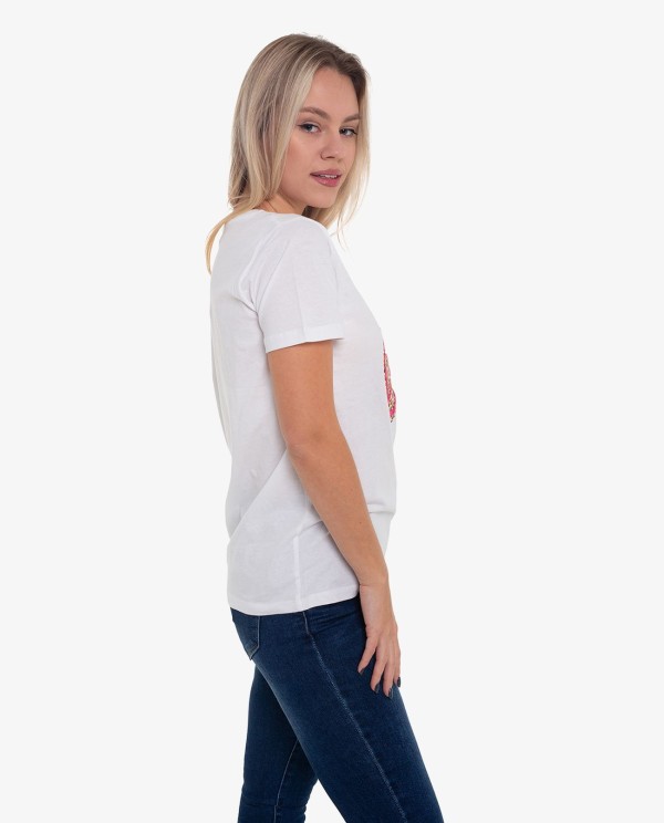 Cuplé CAMISETA BLANCA LOGO ANIMAL PRINT