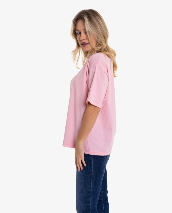 Cuplé CAMISETA ROSA OVERSIZE CUPLÉ LOVE