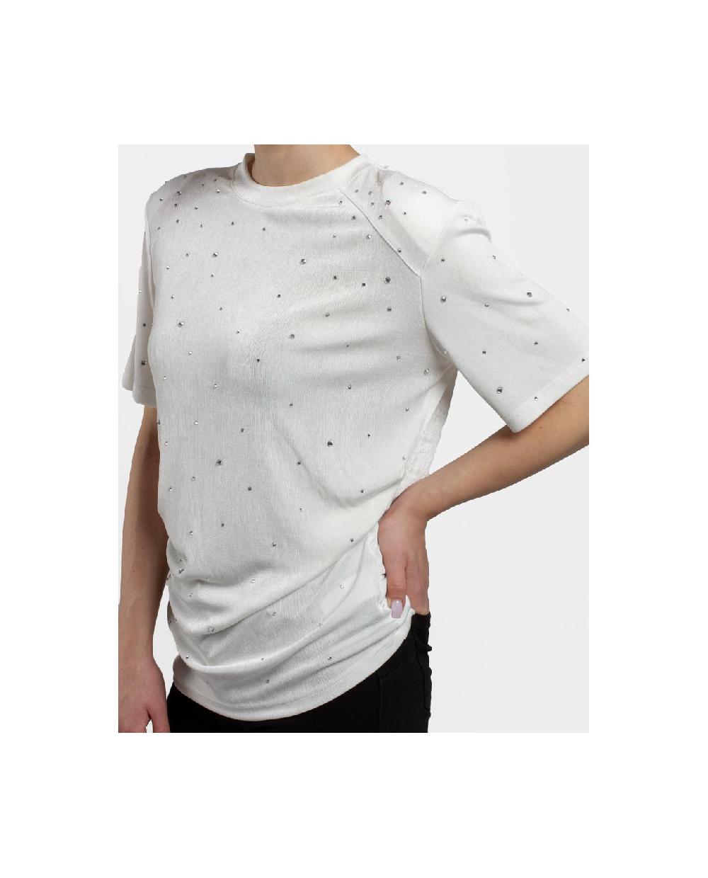 Cuplé CAMISETA STRASS PUNTO BLANCO