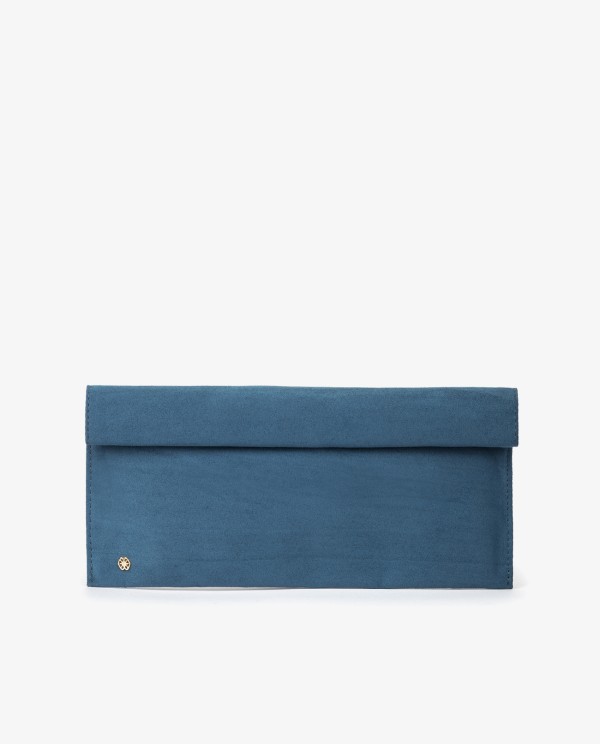 Cuplé CARTERA IMAN ULTRASUEDE AZUL
