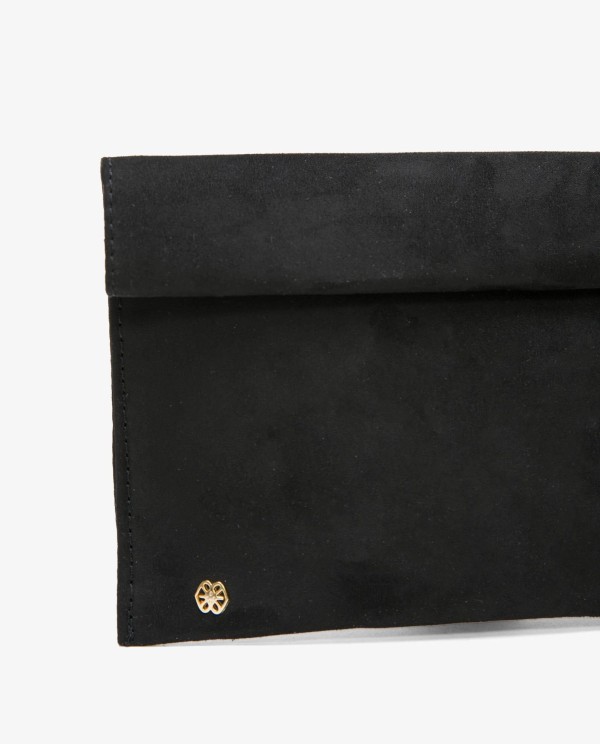 Cuplé CARTERA IMAN ULTRASUEDE NEGRO