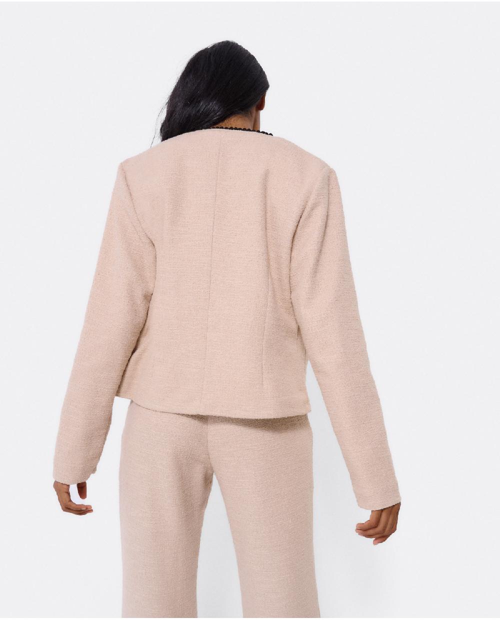 Cuplé CHAQUETA CORTA TWEED BEIG