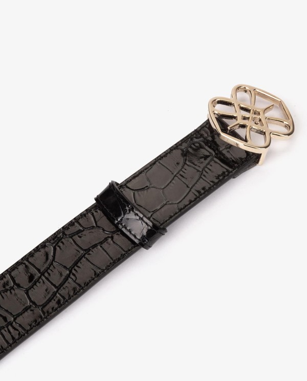 Cuplé CINTURÓN LOGO NAPA COCO NEGRO