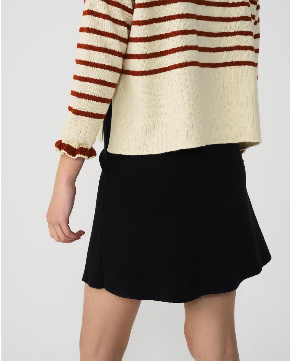Cuplé FALDA MINI VOLANTE PUNTO NEGRO