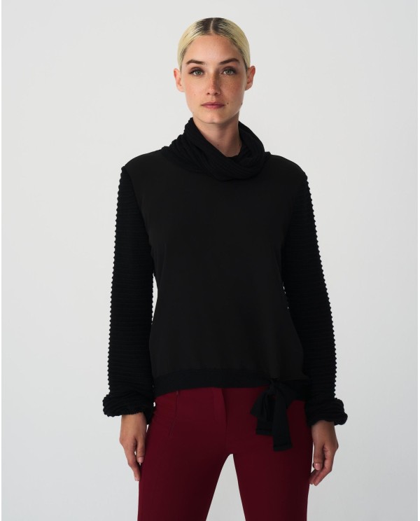 Cuplé JERSEY PUÑOS PUNTO NEGRO