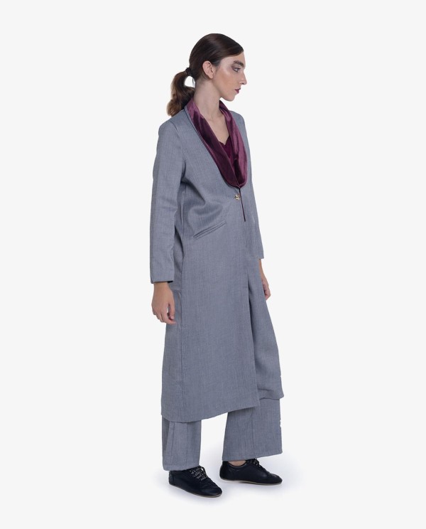 Cuplé LEVITA SOLAPAS ESPIGA GRIS