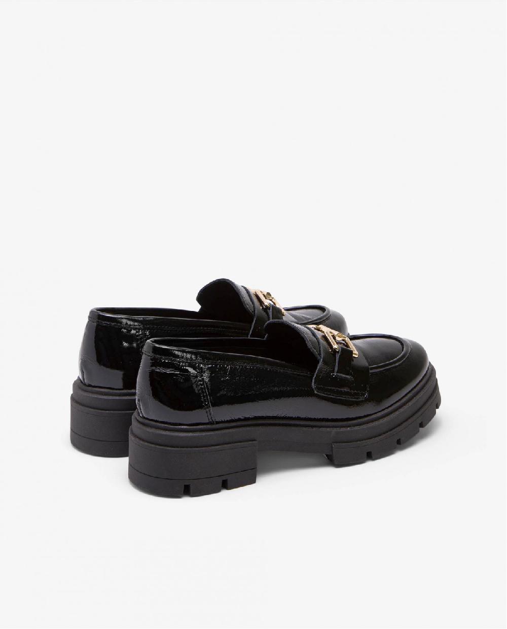 Cuplé MOCASIN TRABILLA CHAROL PIEL NEGRO