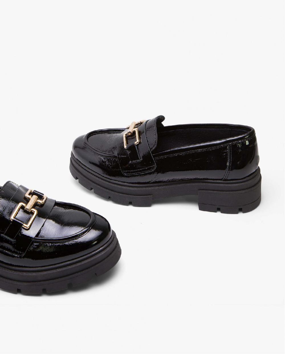 Cuplé MOCASIN TRABILLA CHAROL PIEL NEGRO