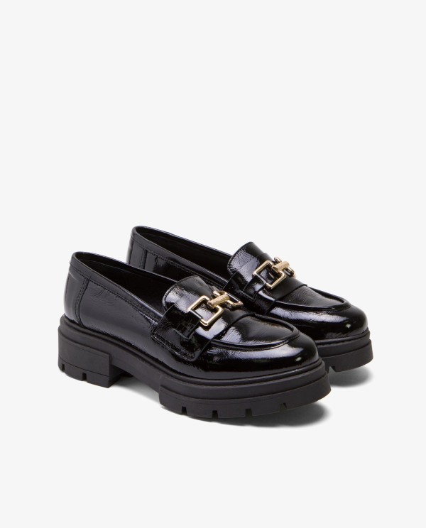 Cuplé MOCASIN TRABILLA CHAROL PIEL NEGRO