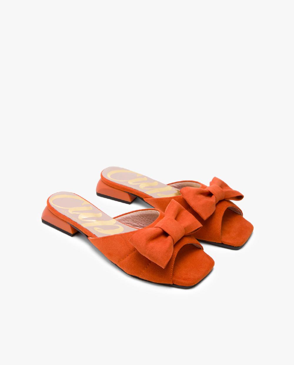 Cuplé PALA ACOLCHADA ULTRASUEDE NARANJA