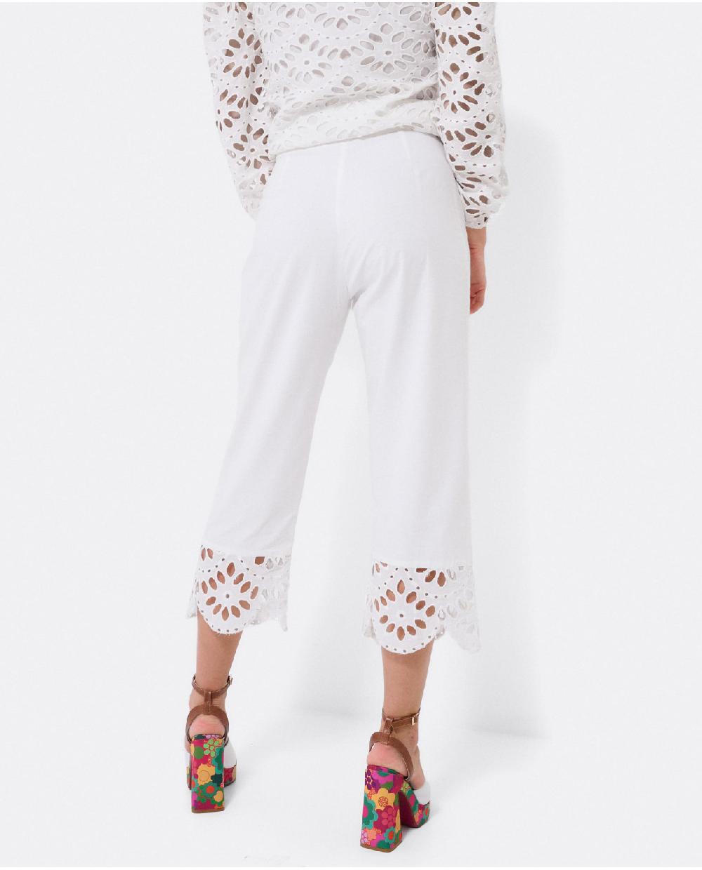 Cuplé PANTALON BAJO GUIPUR ALGODON BLANCO