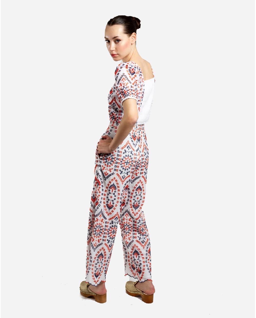 Cuplé PANTALON BORDADO ALGODON MULTICOLOR