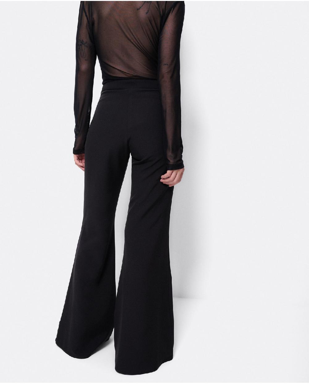 Cuplé PANTALON CAMPANA DOBLE TELA NEGRO