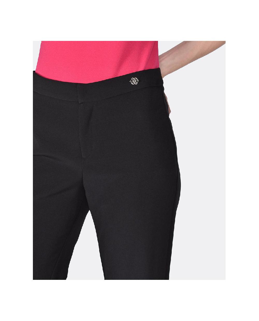 Cuplé PANTALON CAMPANA DOBLE TELA NEGRO