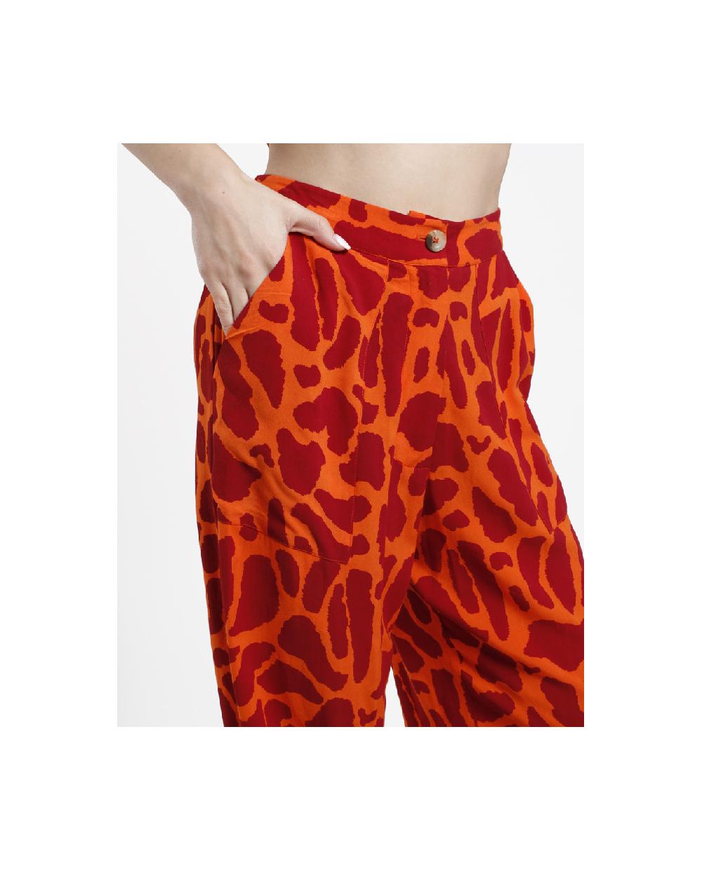 Cuplé PANTALON JOGGER CREP ESTAMPADO JIRAFA