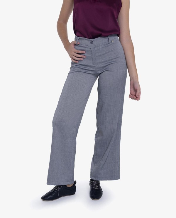 Cuplé PANTALON RECTO ESPIGA GRIS