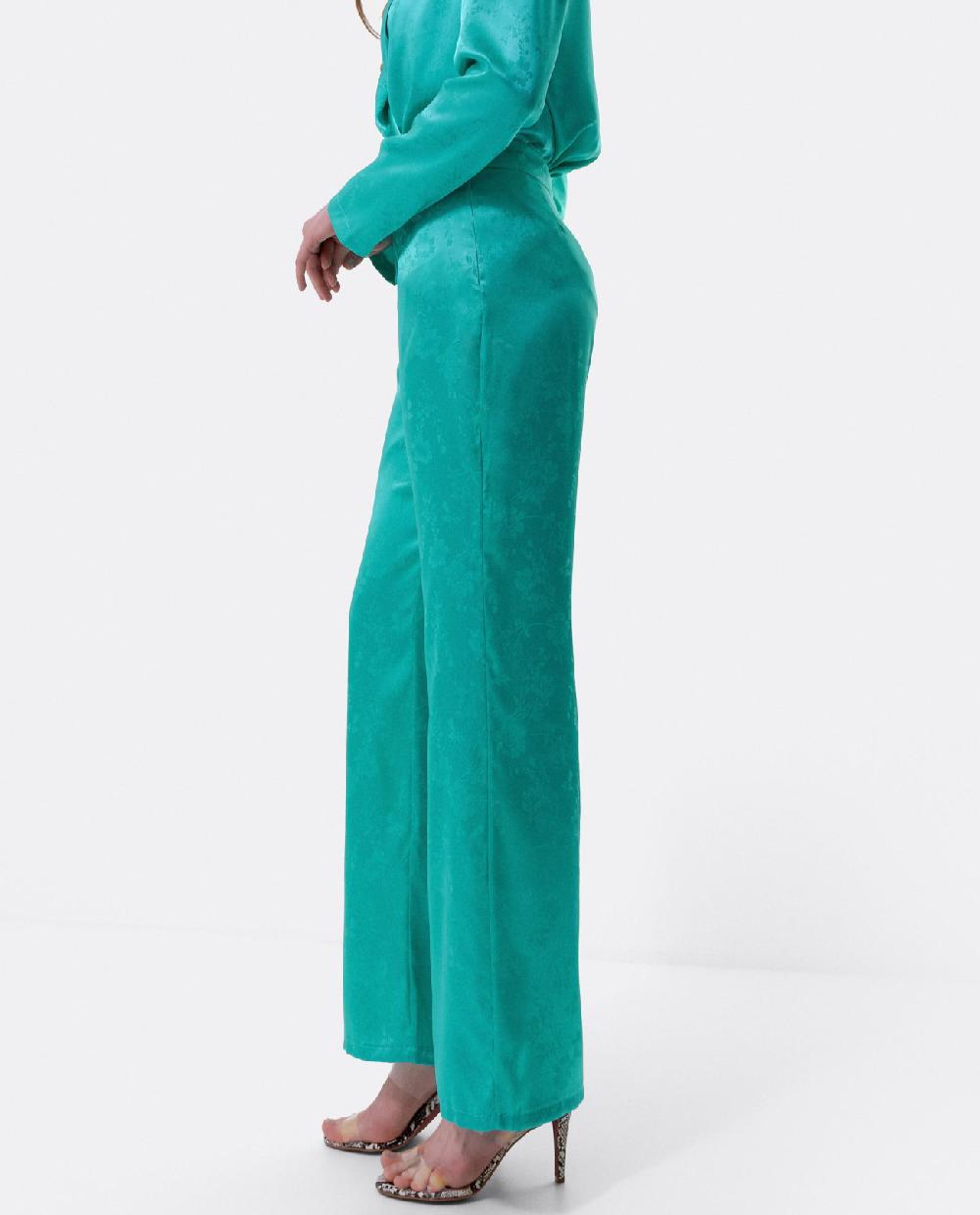 Cuplé PANTALON RECTO JACQUARD AZUL