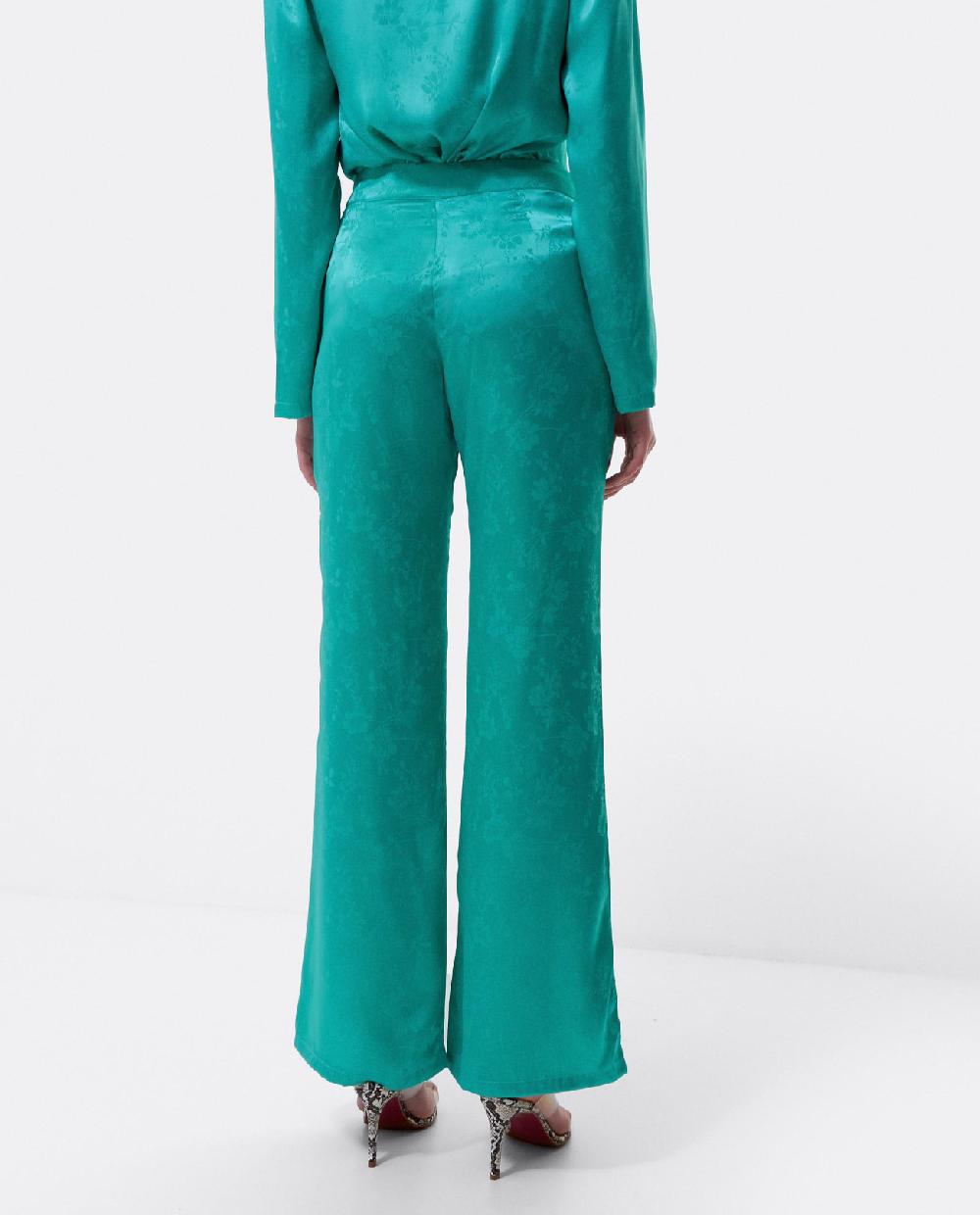 Cuplé PANTALON RECTO JACQUARD AZUL
