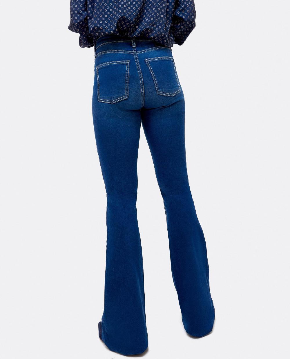 Cuplé PANTALÓN VAQUERO CON CAMPANA VAQUERO MARINO