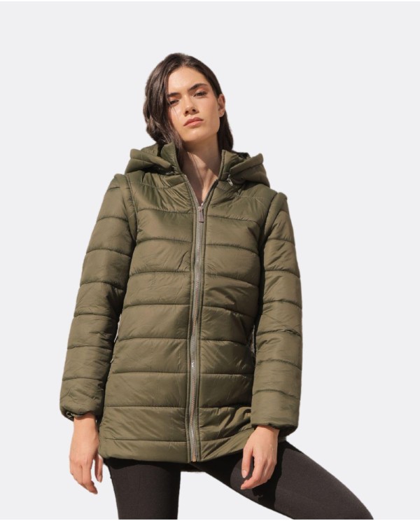 Cuplé PARKA NYLON VERDE