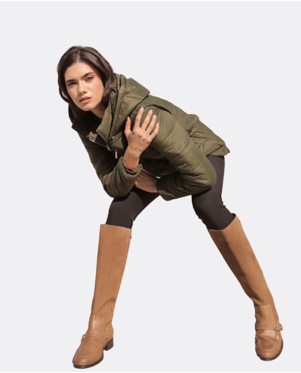 Cuplé PARKA NYLON VERDE
