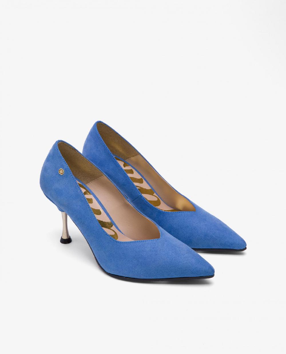 Cuplé SALON PICO ULTRASUEDE AZUL