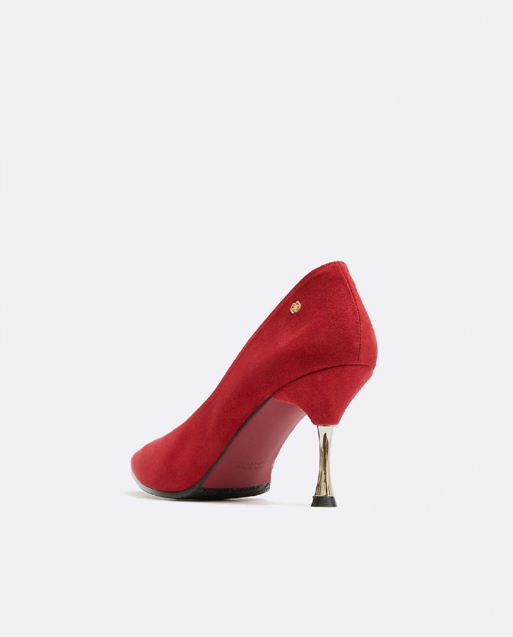 Cuplé SALON PICO ULTRASUEDE ROJO