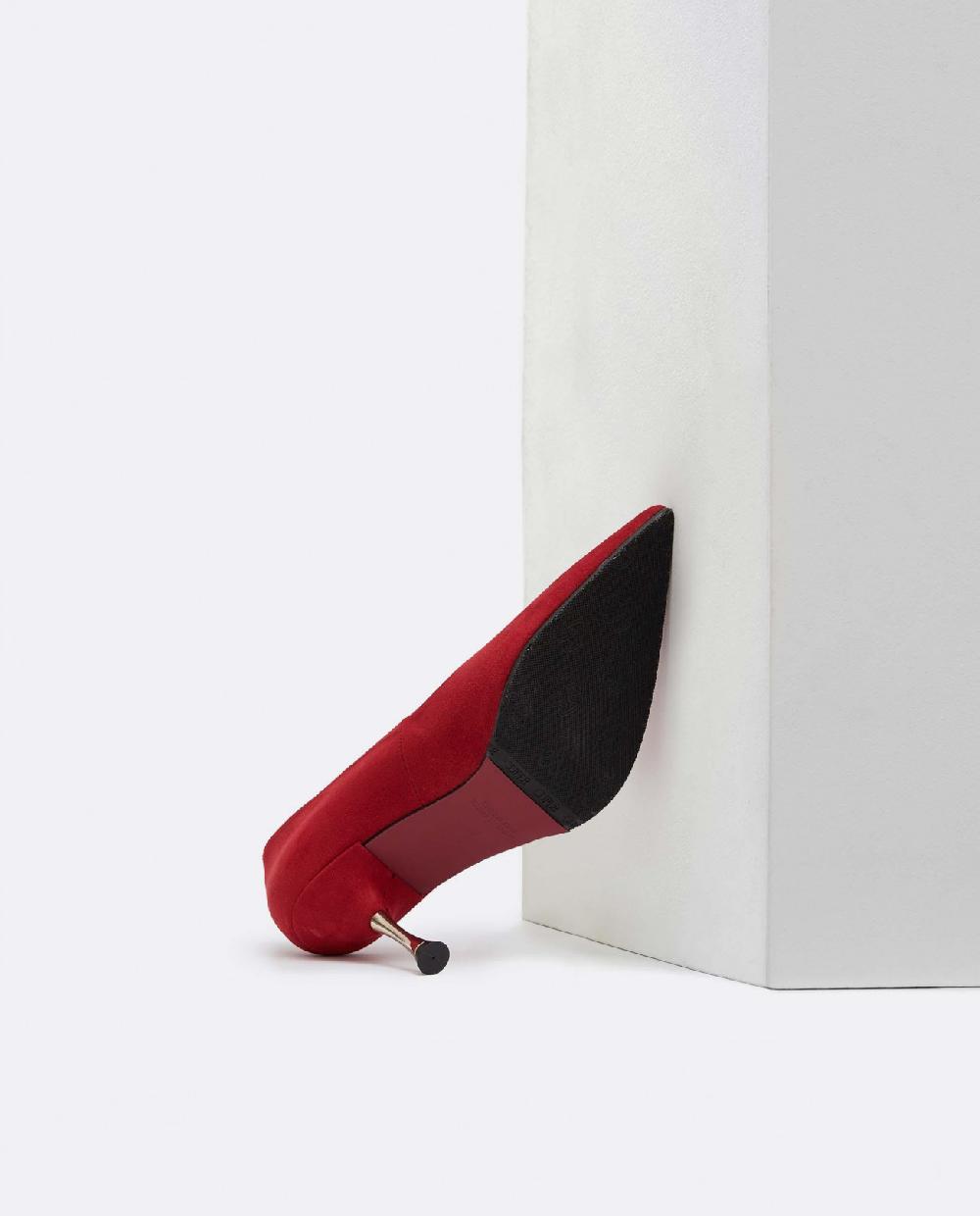 Cuplé SALON PICO ULTRASUEDE ROJO