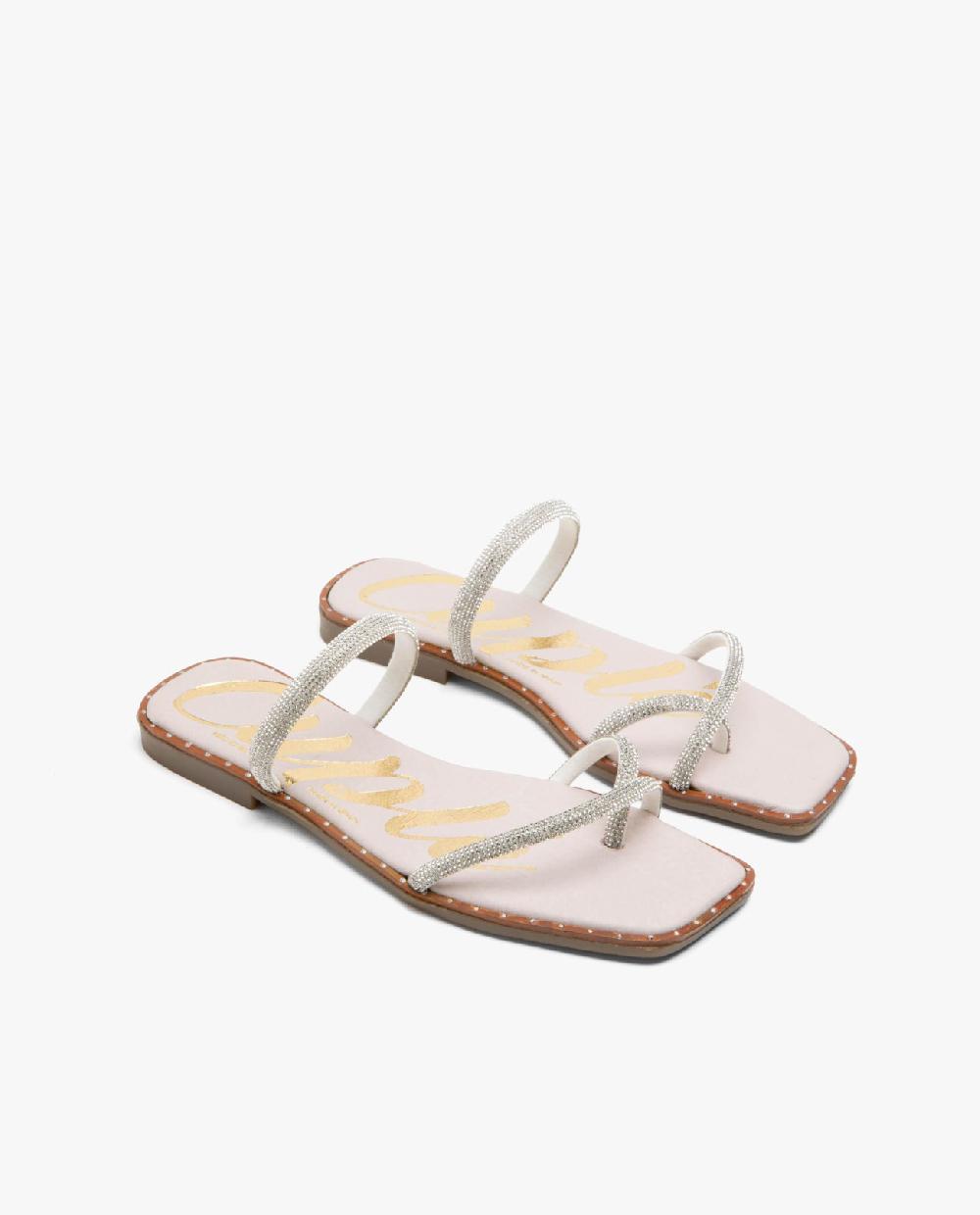 Cuplé SANDALIA STRASS PLATA