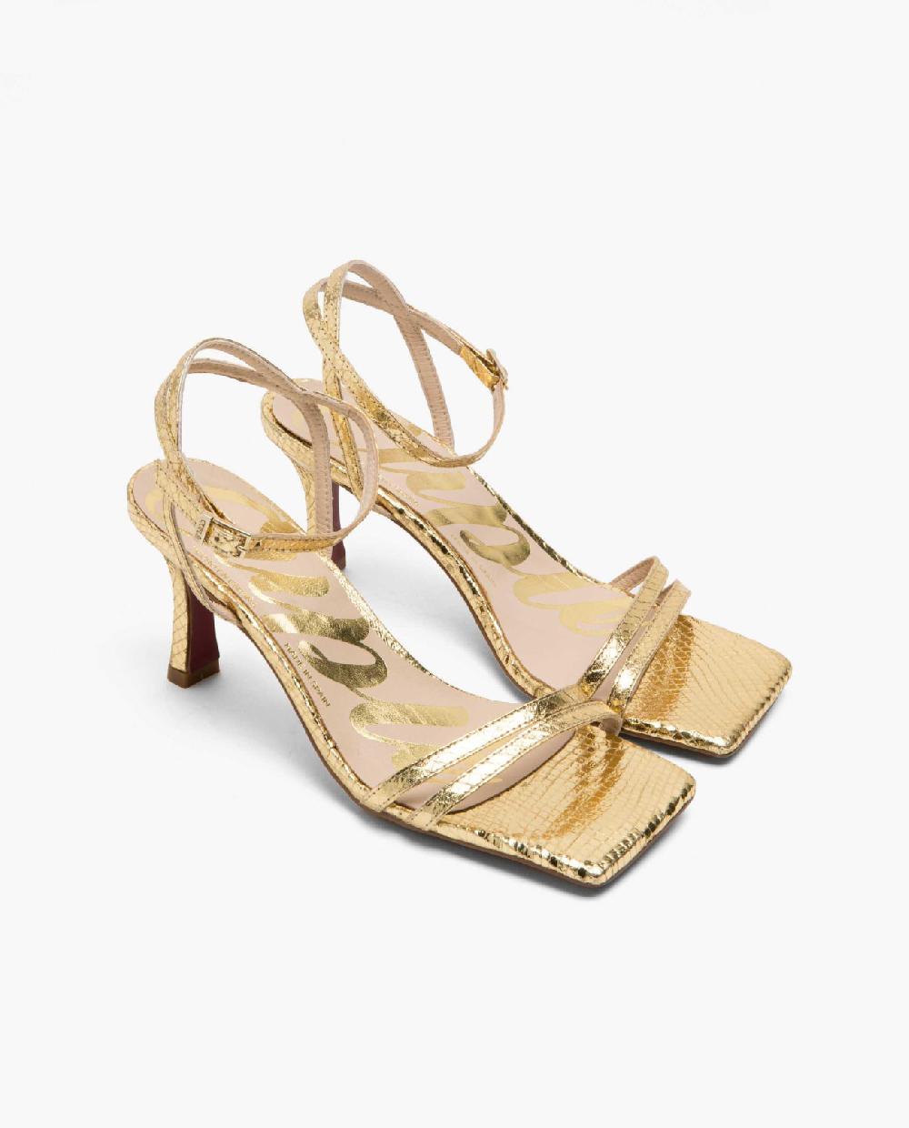 Cuplé SANDALIA TIRAS SERPIENTE ORO