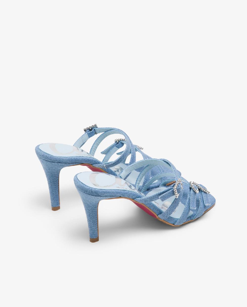 Cuplé SANDALIA TIRAS VAQUERO AZUL
