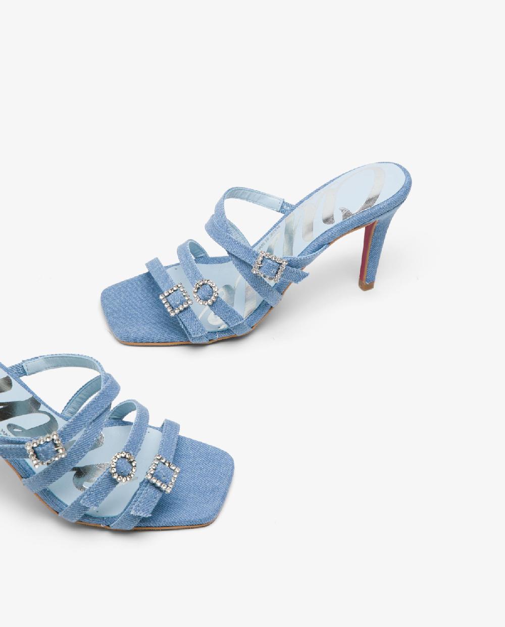 Cuplé SANDALIA TIRAS VAQUERO AZUL