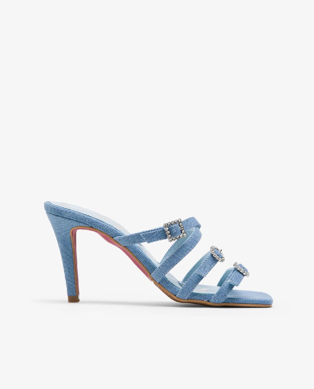 Cuplé SANDALIA TIRAS VAQUERO AZUL