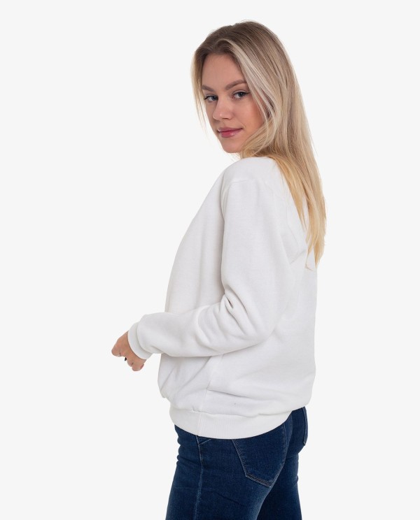 Cuplé SUDADERA BLANCA DE ALGODÓN CON LOGO CUPLÉ