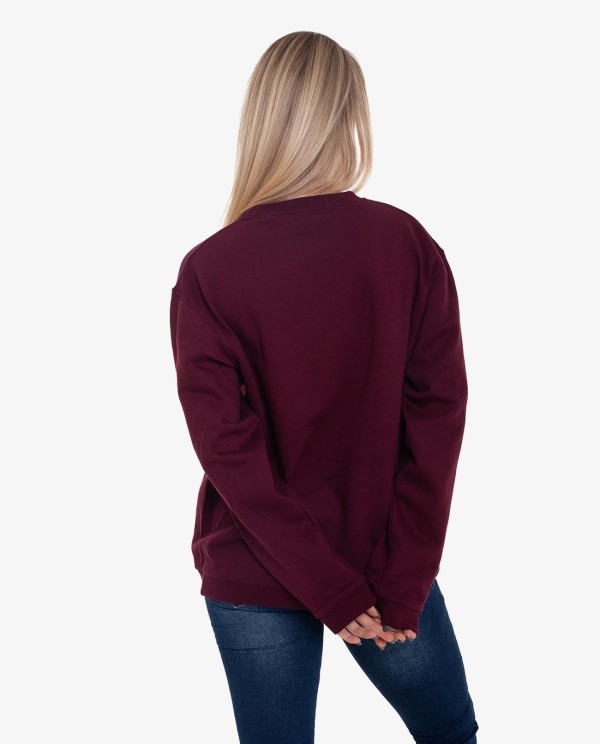 Cuplé SUDADERA BURDEOS EN ALGODON CON LOGO CUPLÉ