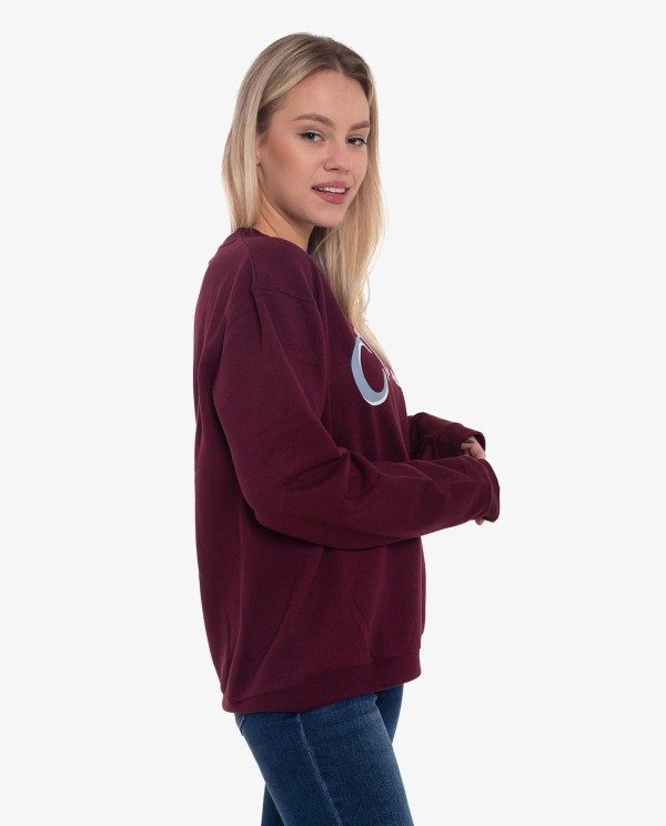 Cuplé SUDADERA BURDEOS EN ALGODON CON LOGO CUPLÉ
