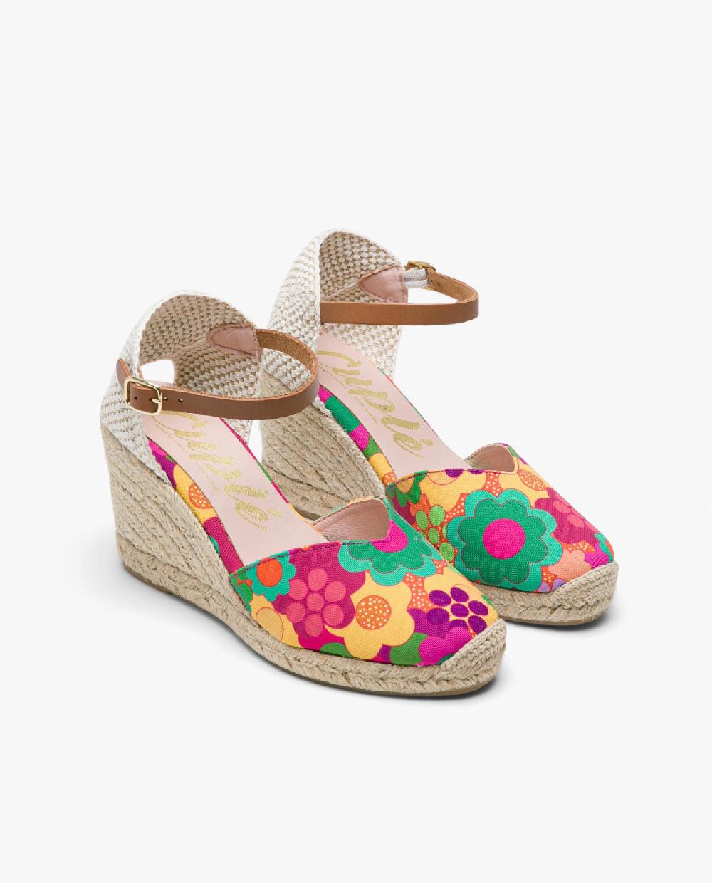 Cuplé VALENCIANA PICO TEJIDO ESTAMPADO FLORES