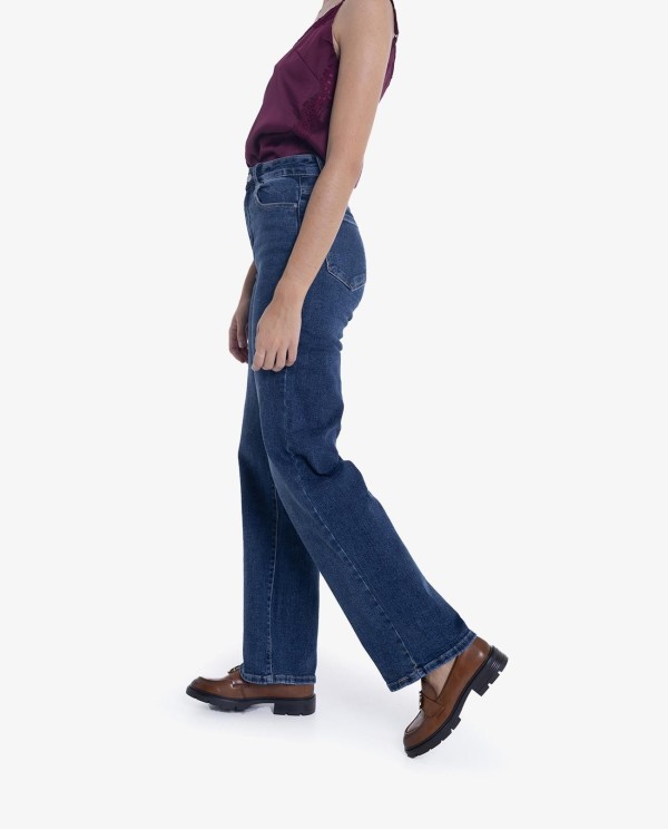Cuplé VAQUERO RECTO DE DENIM AZUL CLÁSICO