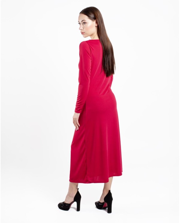 Cuplé VESTIDO ARO CREP BURDEOS