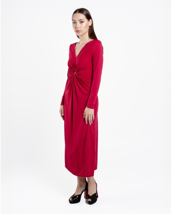 Cuplé VESTIDO ARO CREP BURDEOS