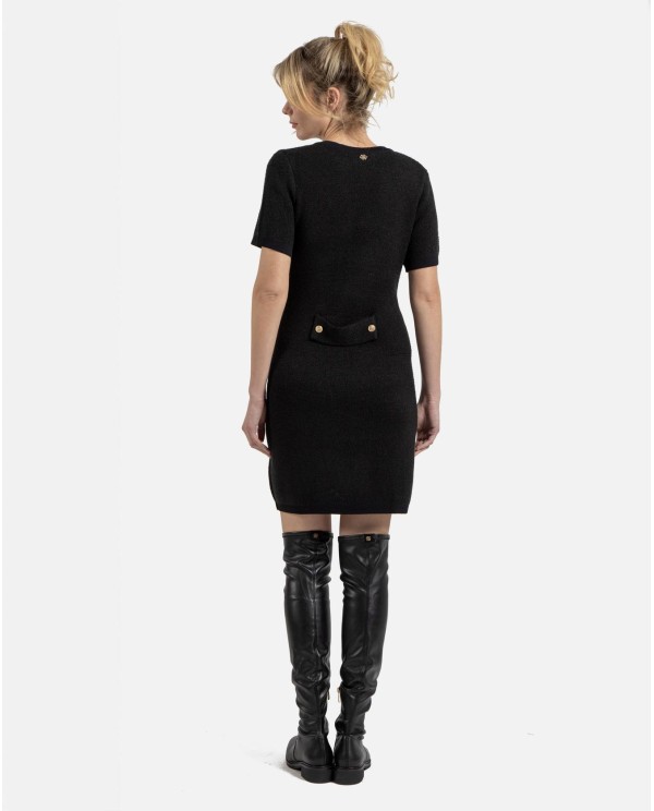 Cuplé VESTIDO BOTONES PUNTO NEGRO