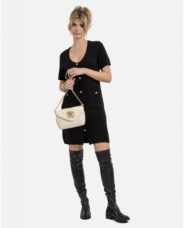 Cuplé VESTIDO BOTONES PUNTO NEGRO