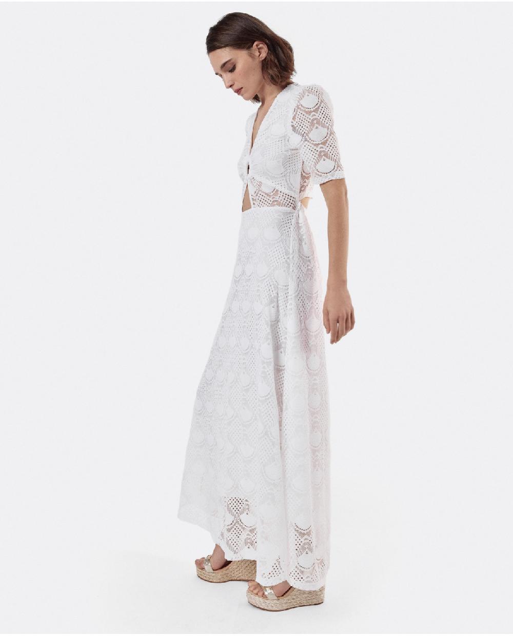 Cuplé VESTIDO ESCOTE ARO PUNTO BLANCO