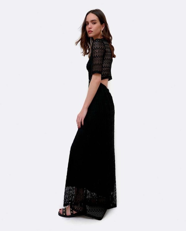 Cuplé VESTIDO ESCOTE ARO PUNTO NEGRO