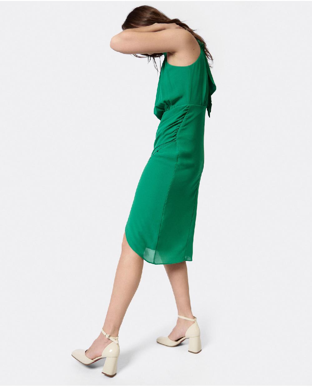 Cuplé VESTIDO ESCOTE HALTER GASA VERDE