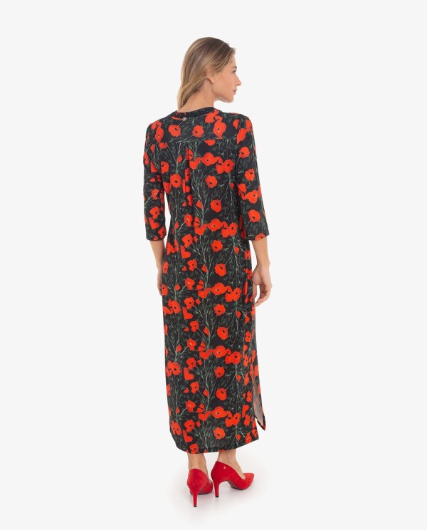 Cuplé VESTIDO MANGA LARGA CON ESTAMPADO DE FLORES