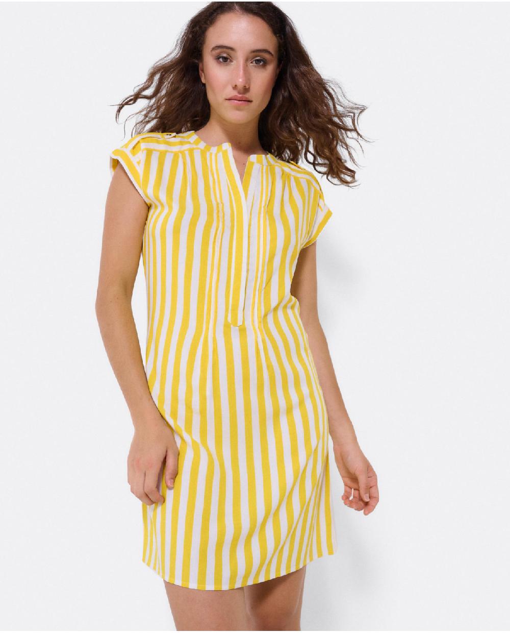 Cuplé VESTIDO MINI BOHO VISCOSA AMARILLO
