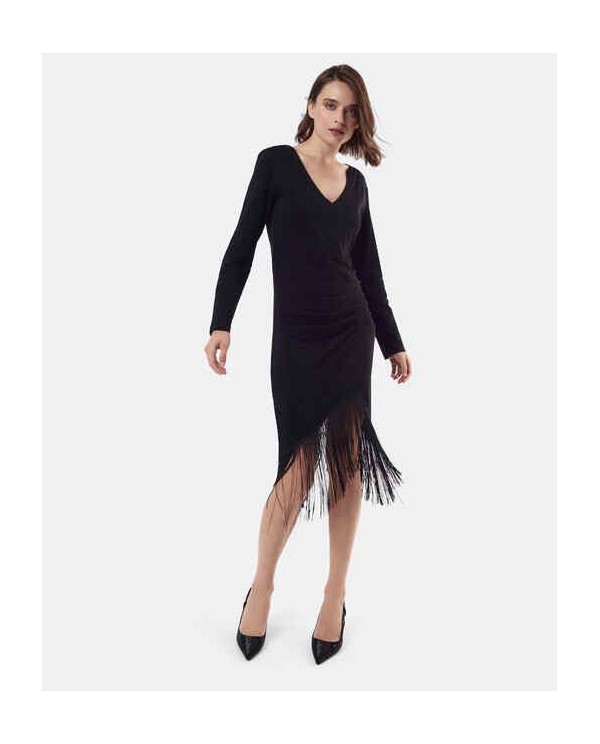 Cuplé VESTIDO NUDO PUNTO NEGRO