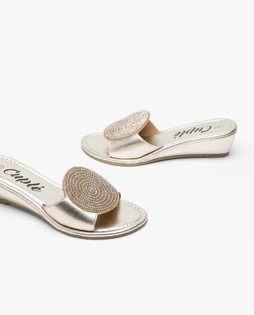 Cuplé ZUECO CIRCULO STRASS ORO