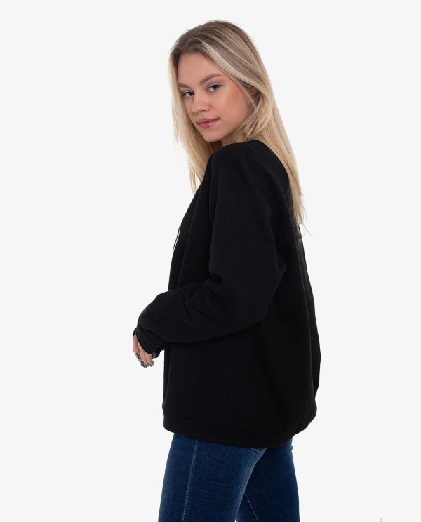 Cuplé SUDADERA NEGRA EN ALGODON CON LOGO CUPLE JEANS
